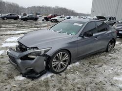 Salvage cars for sale at Windsor, NJ auction: 2018 Infiniti Q50 Luxe