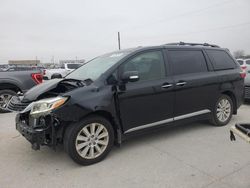 2015 Toyota Sienna XLE en venta en Grand Prairie, TX