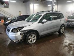 Salvage cars for sale at New Britain, CT auction: 2015 Subaru Forester 2.5I Premium