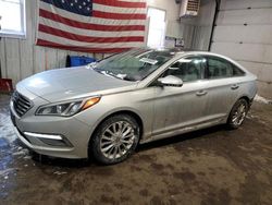 Salvage cars for sale at Lyman, ME auction: 2015 Hyundai Sonata Sport