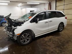 Salvage cars for sale at Ham Lake, MN auction: 2022 Honda Odyssey Touring