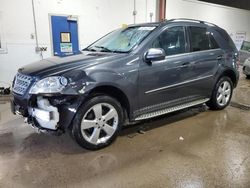 Carros salvage sin ofertas aún a la venta en subasta: 2010 Mercedes-Benz ML 350 4matic