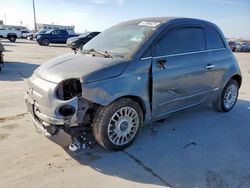 Salvage cars for sale at Grand Prairie, TX auction: 2013 Fiat 500 Lounge