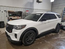 Salvage cars for sale at Des Moines, IA auction: 2025 Ford Explorer ST