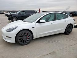 Salvage cars for sale at Grand Prairie, TX auction: 2023 Tesla Model 3