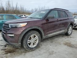 Salvage cars for sale at Leroy, NY auction: 2022 Ford Explorer XLT