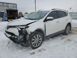 Salvage cars for sale at Bismarck, ND auction: 2018 Toyota Rav4 Limited