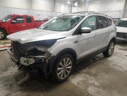 Salvage cars for sale at Wayland, MI auction: 2017 Ford Escape Titanium