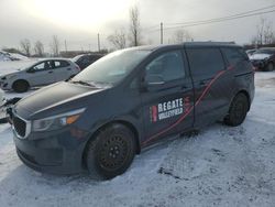 Salvage cars for sale at Montreal Est, QC auction: 2017 KIA Sedona LX