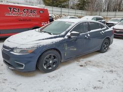 Carros salvage sin ofertas aún a la venta en subasta: 2018 Chevrolet Malibu LS