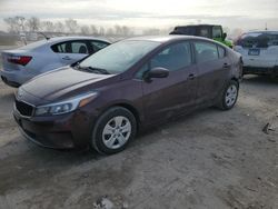 Salvage cars for sale from Copart Pekin, IL: 2017 KIA Forte LX