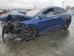 Salvage cars for sale at Sun Valley, CA auction: 2020 Tesla Model X