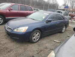 Honda Accord ex salvage cars for sale: 2007 Honda Accord EX