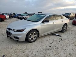 Salvage cars for sale at Temple, TX auction: 2017 Chevrolet Malibu LS