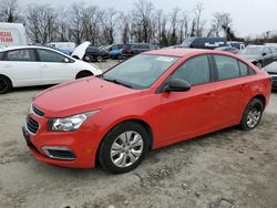 Salvage cars for sale at Baltimore, MD auction: 2016 Chevrolet Cruze Limited LS