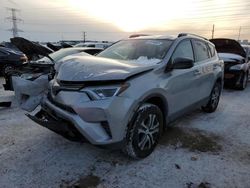 Salvage cars for sale at Elgin, IL auction: 2018 Toyota Rav4 LE