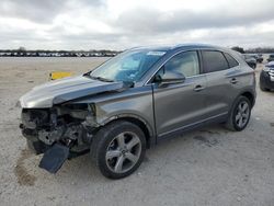 Salvage cars for sale at San Antonio, TX auction: 2017 Lincoln MKC Premiere