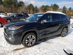 Salvage cars for sale at Mendon, MA auction: 2021 Toyota Highlander XLE