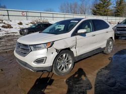 Salvage cars for sale at Davison, MI auction: 2017 Ford Edge Titanium