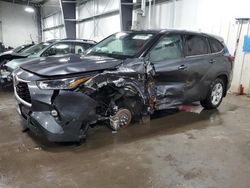 Salvage cars for sale at Ham Lake, MN auction: 2021 Toyota Highlander Hybrid LE