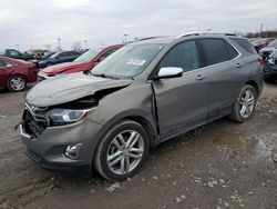 Salvage cars for sale at Indianapolis, IN auction: 2018 Chevrolet Equinox Premier