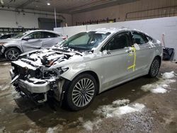 Salvage cars for sale at Candia, NH auction: 2018 Ford Fusion TITANIUM/PLATINUM HEV