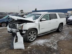 Salvage cars for sale at Woodhaven, MI auction: 2016 GMC Yukon XL K1500 SLE