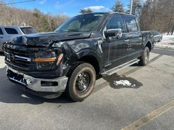 Salvage cars for sale at North Billerica, MA auction: 2024 Ford F150 XLT