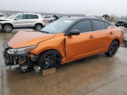 Salvage cars for sale at Grand Prairie, TX auction: 2024 Nissan Sentra SR