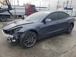 Salvage cars for sale at Sun Valley, CA auction: 2022 Tesla Model 3