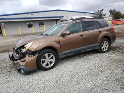 Salvage cars for sale at San Diego, CA auction: 2013 Subaru Outback 2.5I Premium