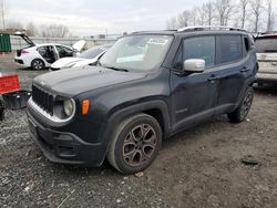 Jeep Renegade Limited salvage cars for sale: 2016 Jeep Renegade Limited