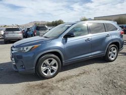 Salvage cars for sale at Las Vegas, NV auction: 2018 Toyota Highlander Limited