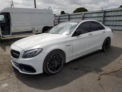 Carros salvage a la venta en subasta: 2016 Mercedes-Benz C 63 AMG-S