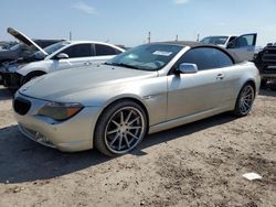 Salvage cars for sale at Houston, TX auction: 2006 BMW 650 I