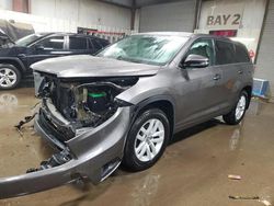 Salvage cars for sale at Elgin, IL auction: 2016 Toyota Highlander LE