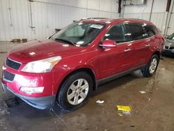 Salvage cars for sale at Franklin, WI auction: 2012 Chevrolet Traverse LT