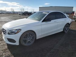 Salvage cars for sale at Rocky View County, AB auction: 2017 Mercedes-Benz C 300 4matic