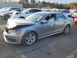 Salvage cars for sale at Exeter, RI auction: 2012 Volkswagen Passat SE