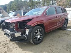 Salvage cars for sale from Copart Seaford, DE: 2018 Toyota Highlander SE