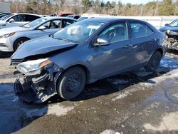 Salvage cars for sale at Exeter, RI auction: 2015 Toyota Corolla L