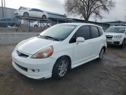 Honda salvage cars for sale: 2007 Honda FIT S