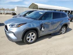 Salvage cars for sale at Fresno, CA auction: 2022 Toyota Highlander L