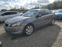 Salvage cars for sale at Riverview, FL auction: 2008 Honda Accord EXL