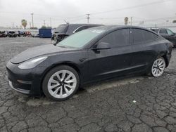 Salvage cars for sale at Colton, CA auction: 2022 Tesla Model 3