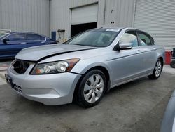 Salvage cars for sale at Savannah, GA auction: 2008 Honda Accord EX