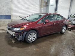 Salvage cars for sale at Ham Lake, MN auction: 2012 Honda Civic LX