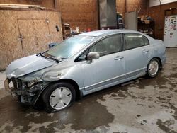 Salvage cars for sale at Ebensburg, PA auction: 2008 Honda Civic Hybrid