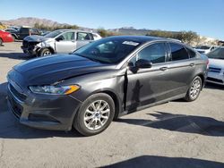 Salvage cars for sale from Copart Las Vegas, NV: 2015 Ford Fusion S