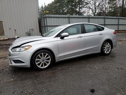 Salvage cars for sale at Austell, GA auction: 2017 Ford Fusion SE